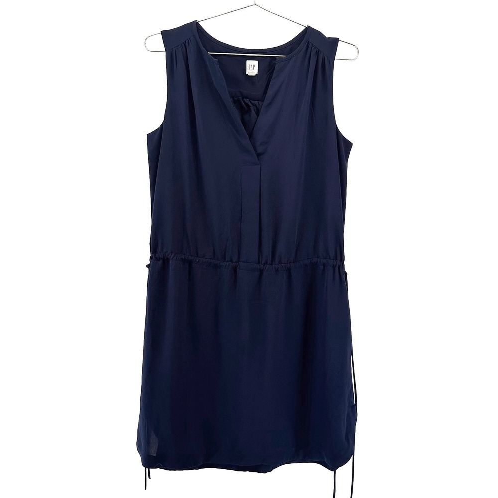 GAP‎ Cinch Waist Tank Dress • XS • navy blue • Summer cute casual beach resort